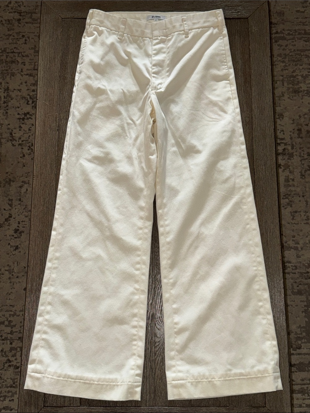 Re/Done Super Wide Trouser Ivory